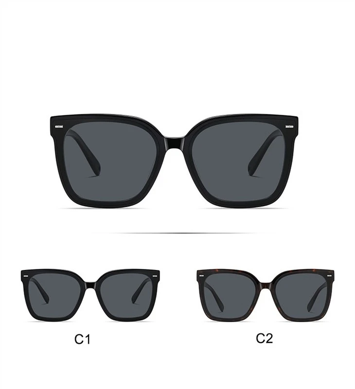 Oversized Polarized Acetate Sunglasses